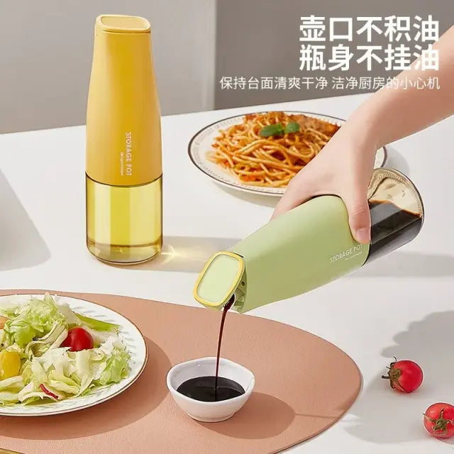 Cooking Oil Dispenser (Glass) With Automatic Open Lid (500 ml)