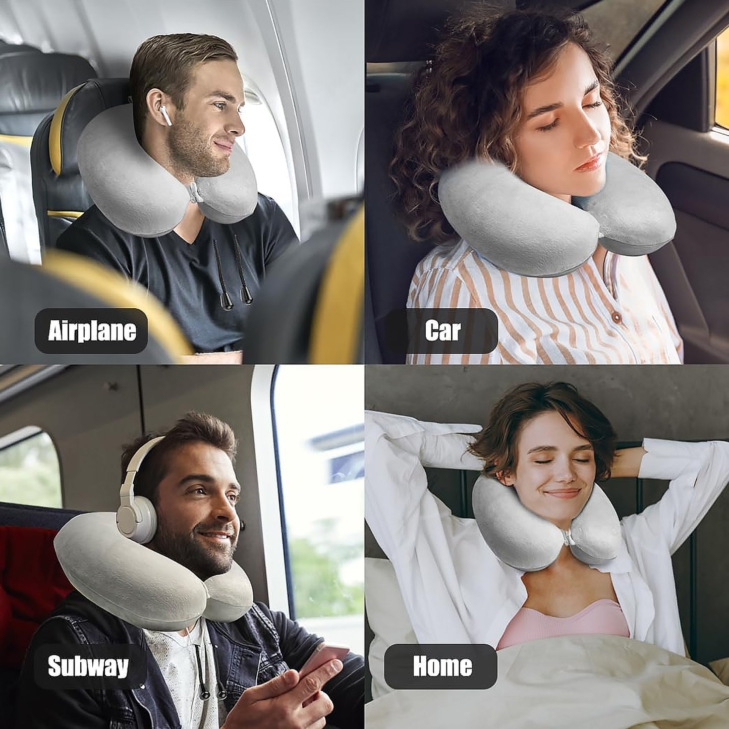 Soft Neck Pillow For Car Home Airplane Travel Travel Neck Pillow For Sleeping