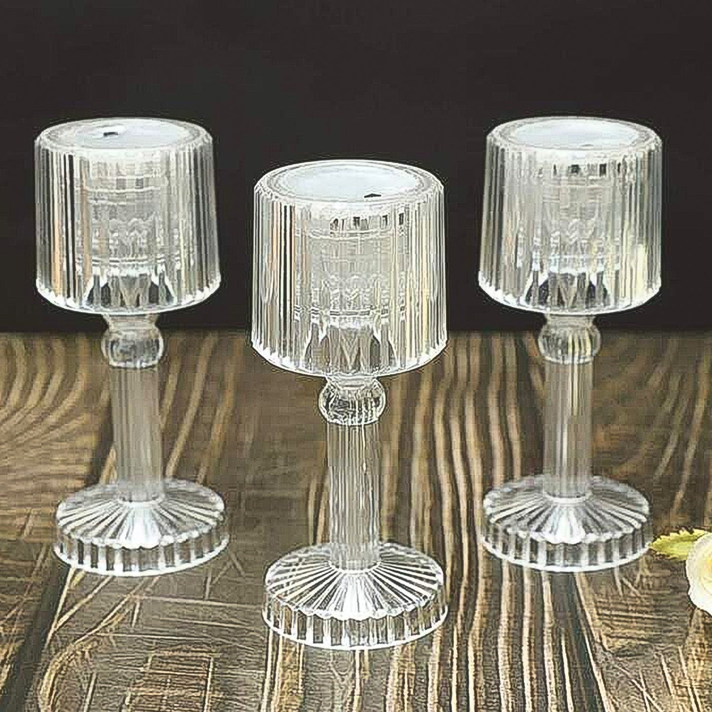 Mini Acrylic Led Desk Lamps Table Lamp Portable Crystal (1 Pc Small)