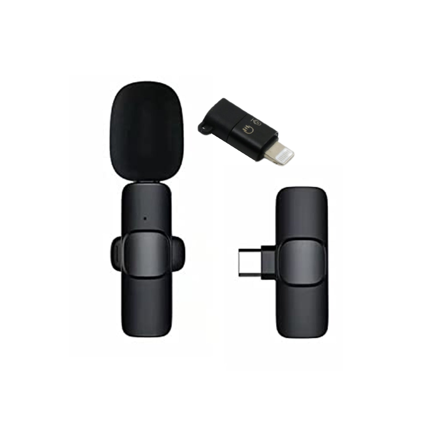 Intelligent Noise Cancelling Live Streaming Clip On Collar Microphone
