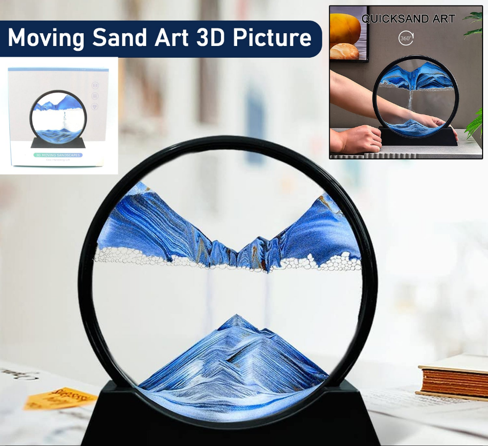 Sand Art 3D Natural Landscape Showpieces for Home Decor
