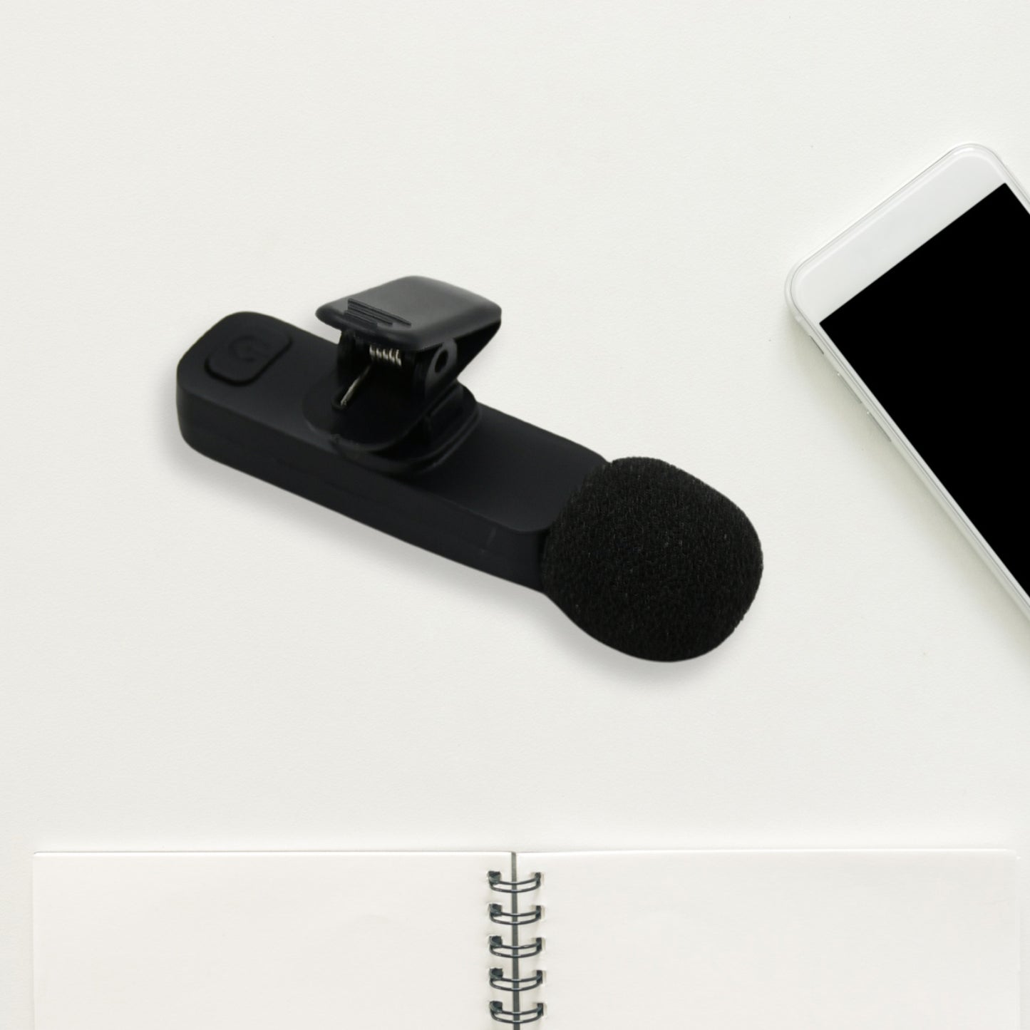 Intelligent Noise Cancelling Live Streaming Clip On Collar Microphone