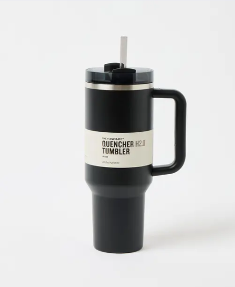 AANZIA 40oz Tumbler for Hot and Cold, 1200ml Insulated Tumbler with Lid, Stainless Steel Tumbler with Straw, Travel Tumbler, Coffee Mug for Office, Home, 1200ml, 40oz (Black)