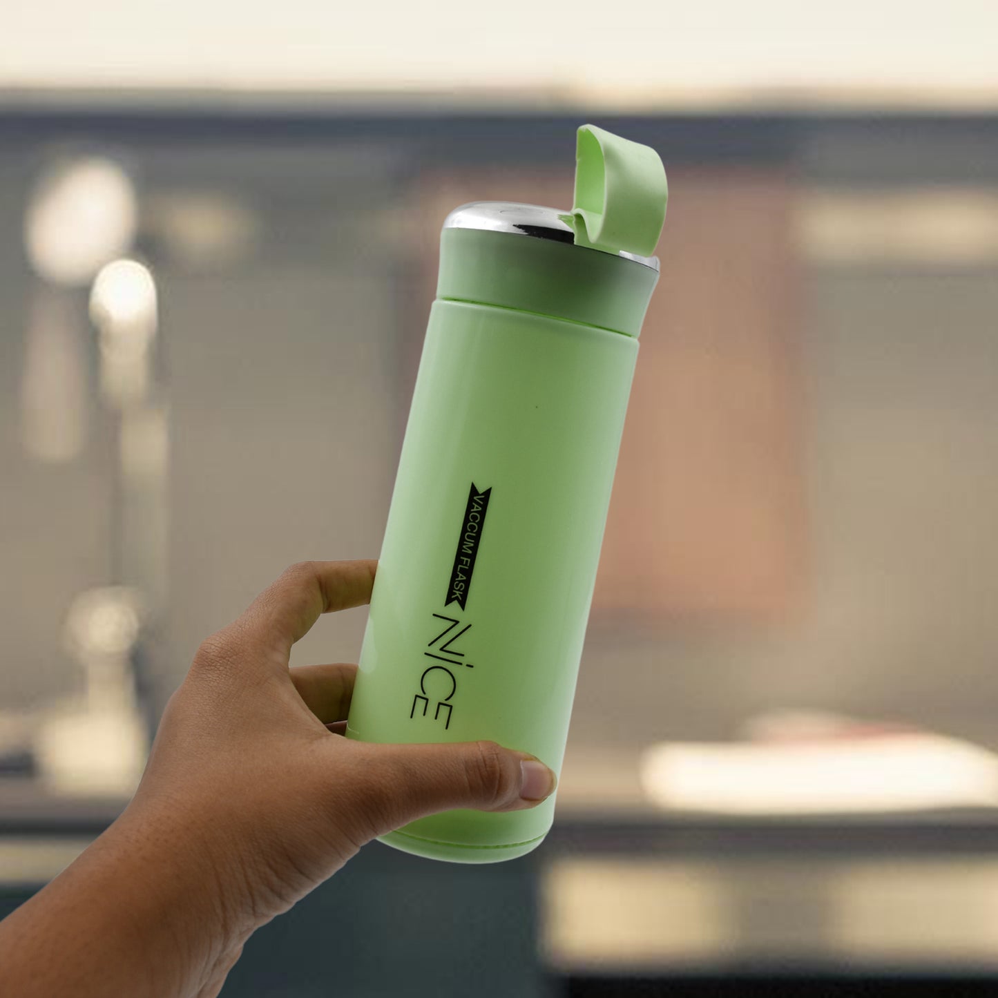 Glass Water Bottle - Leak Proof Bpa-free For Travel Cold And Hot Water - 400ml