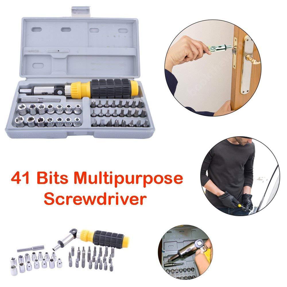 Socket And Screwdriver Tool Kit Accessories (41 Pcs)