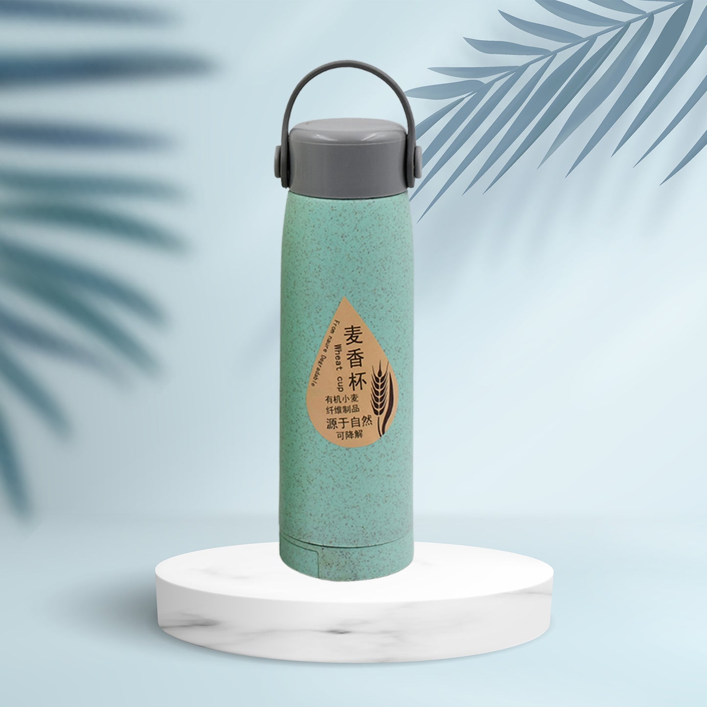 High Portable Water Bottle Creative Fragrance Glass Bottle Water With Mobile Phone Holder