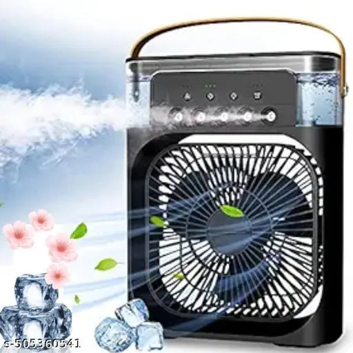 Portable-Air-Conditioner-Small-Ac-Quaite-Personal-Air-cooler-Usb-Power-Mini-Desktop-Cooling-Misting-fan-1/2/3-Timer-With-speed-360-Adjustable-For-Office-Room-Desk-And-Car (Multicolour)