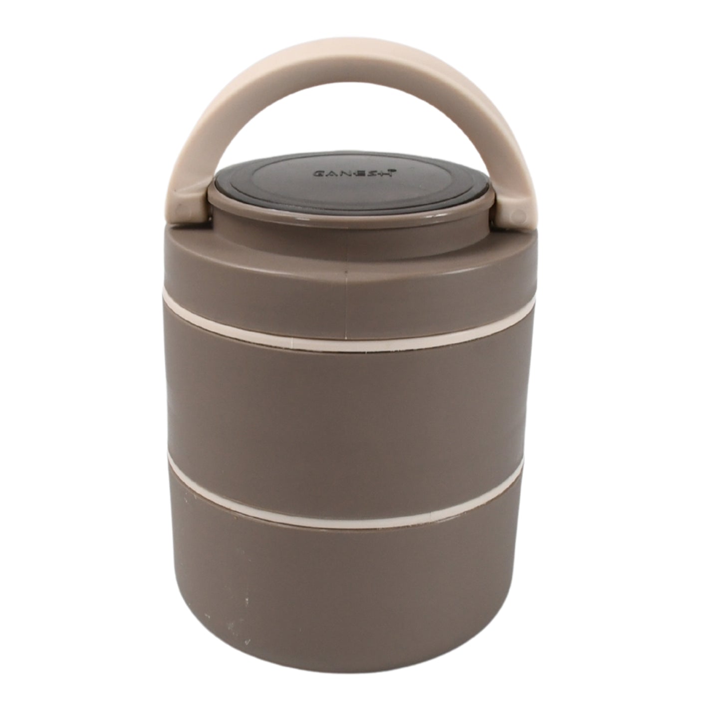 Ganesh Smart Stack 2 Layer Protable Lunch Box Stainless Steel Airtight Leak-proof