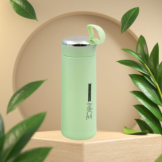 Glass Water Bottle - Leak Proof Bpa-free For Travel Cold And Hot Water - 400ml