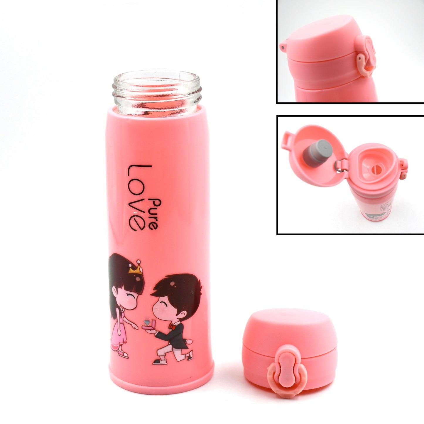 Pure Love Outdoor Sport Hot & Cold Water Bottle 500ml Leak Proof Bpa-free